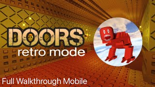 Roblox DOORS retro mode  Full Mobile Walkthrough