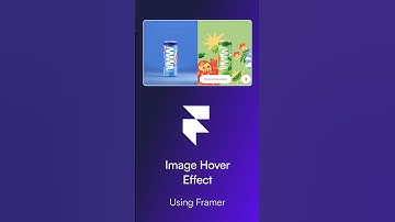 @Framer Image Hover Effect in 45 Seconds!