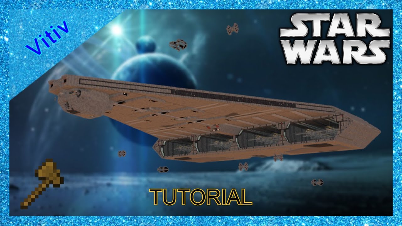 Star Wars Imperial Quasar FireClass CruiserCarrier in Minecraft 11