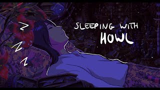 falling asleep on howls bed | no music | howl breathing | sparkle sound