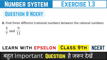 Class 9th Maths | NCERT Exercise 1.3 Q8 | Number System | NCERT Solution 2024