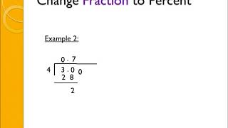 Convert Form to Decimal, Fraction, and Percent