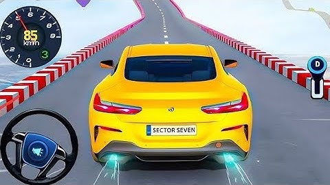 Mega Ramp Monster Car Racing 3D - Extreme Car Stunts - Android Gameplay Ramp Car Racing 