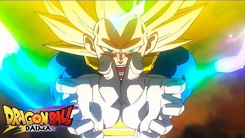Vegeta SSJ3 Final Flash Scene ( ENGLISH DUB ) DB Daima Finale.
