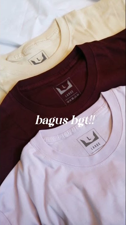 Kaos Polos Cotton TERLARIS NO 1 DI SHOPEE😬 #shorts