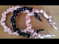 💗Tiara scrunchie muito fácil na fita de cetim💗