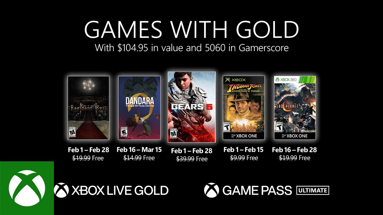 - February 2021 Games with Gold -