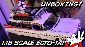 UNBOXING: Hot Wheels Elite 1:18 scale Ghostbusters Ecto-1A
