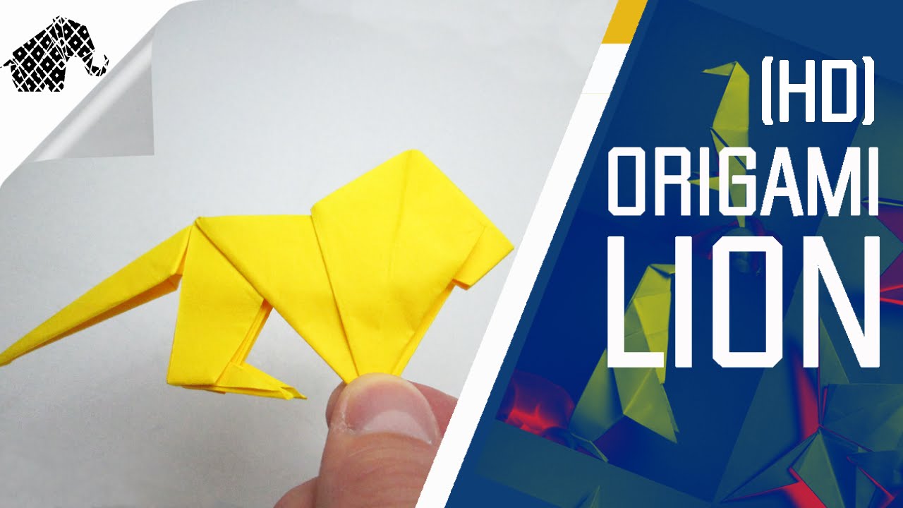 Origami How To Make An Origami Lion YouTube