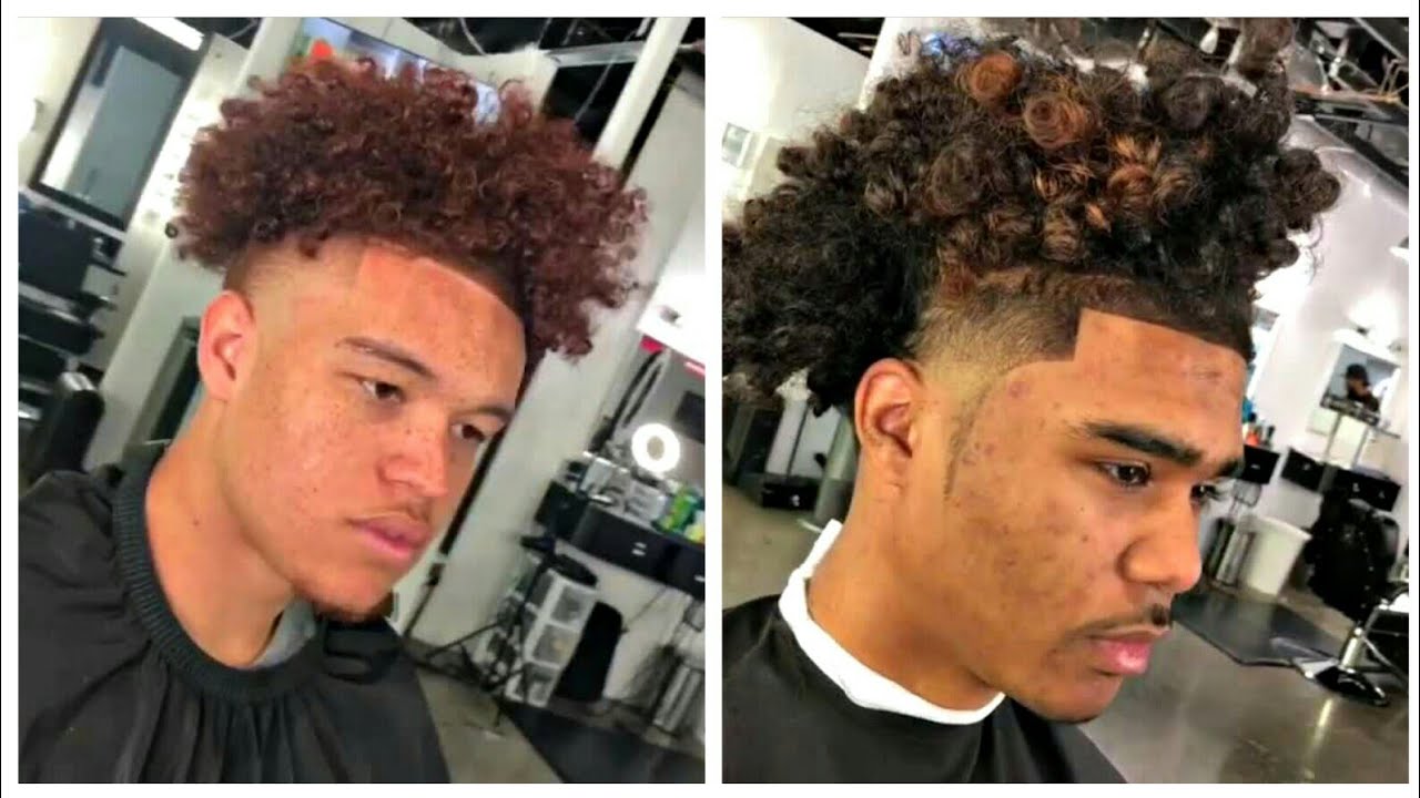 Curly Top Taper Fade Compilation Afro Haircut Youtube