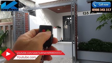 ☑️ Bảng giá cổng tự động 4K, cửa sắt mở tự động 4 cánh [Cơ khí xây dựng Vũ Khanh]