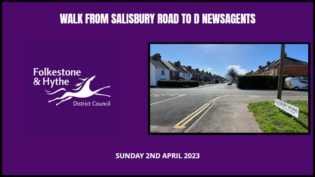 Walk from Salisbury Road to D Newsagents Sunday 2nd April 2023 YouTube