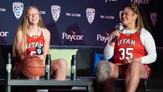 Gianna Kneepkens and Alissa Pili Press Conference | 2023 Pac-12 Women’s Basketball Media Day | Utah