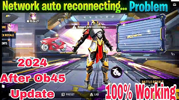 free fire network auto reconnect problem 2024 | network auto reconnecting free fire | Rajdipxpro