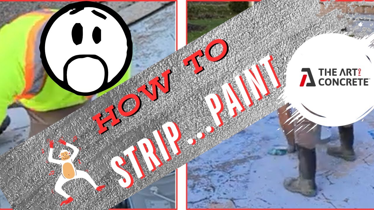 Removing Dried Paint From Concrete