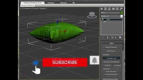 Pillow Modeling with cloth modifier in 3ds Max