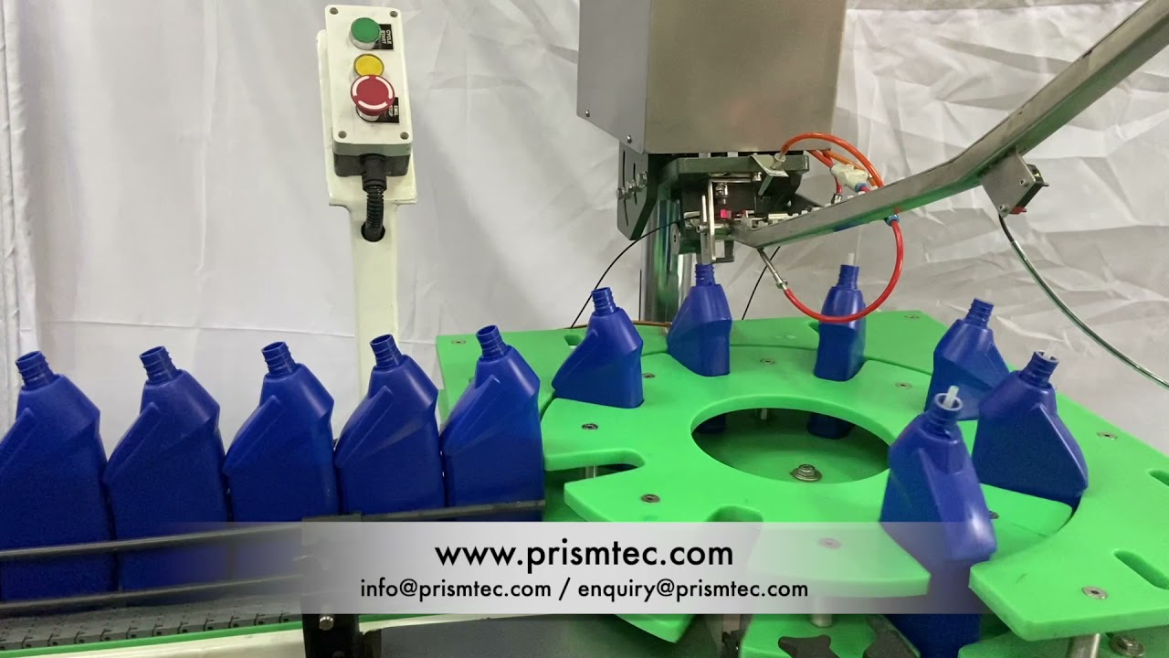 Toilet Cleaner Filling Line   Automatic Filling Plugging & Capping