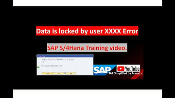 Fix SAP Error: Data is Locked by User (SM12 Unlock Guide) @SAPSimplified-by_Prasad