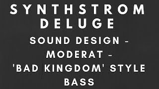 Synthstrom Deluge Sound Design - Moderat 'Bad Kingdom' Style Bass