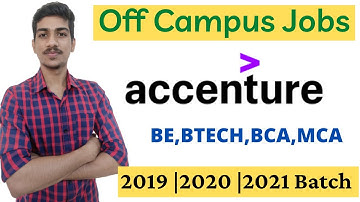 Accenture Recruitment Drive| Associate Software Engineer 2019 2020 Batch| Accenture Freshers Jobs