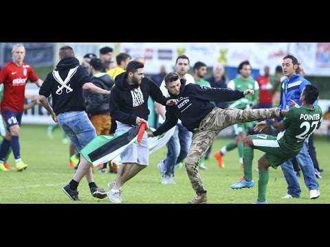 Violences de supporters turcs pendant le match de foot Lille / Maccabi Haïfa