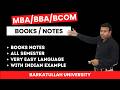 MBA BBA BCom Notes & Books | Barkatullah University Complete Study Material 2026