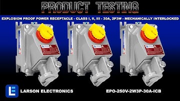 Explosion Proof Power Receptacle - Class I, II, III - 30A, 2P3W - Mechanically Interlocked