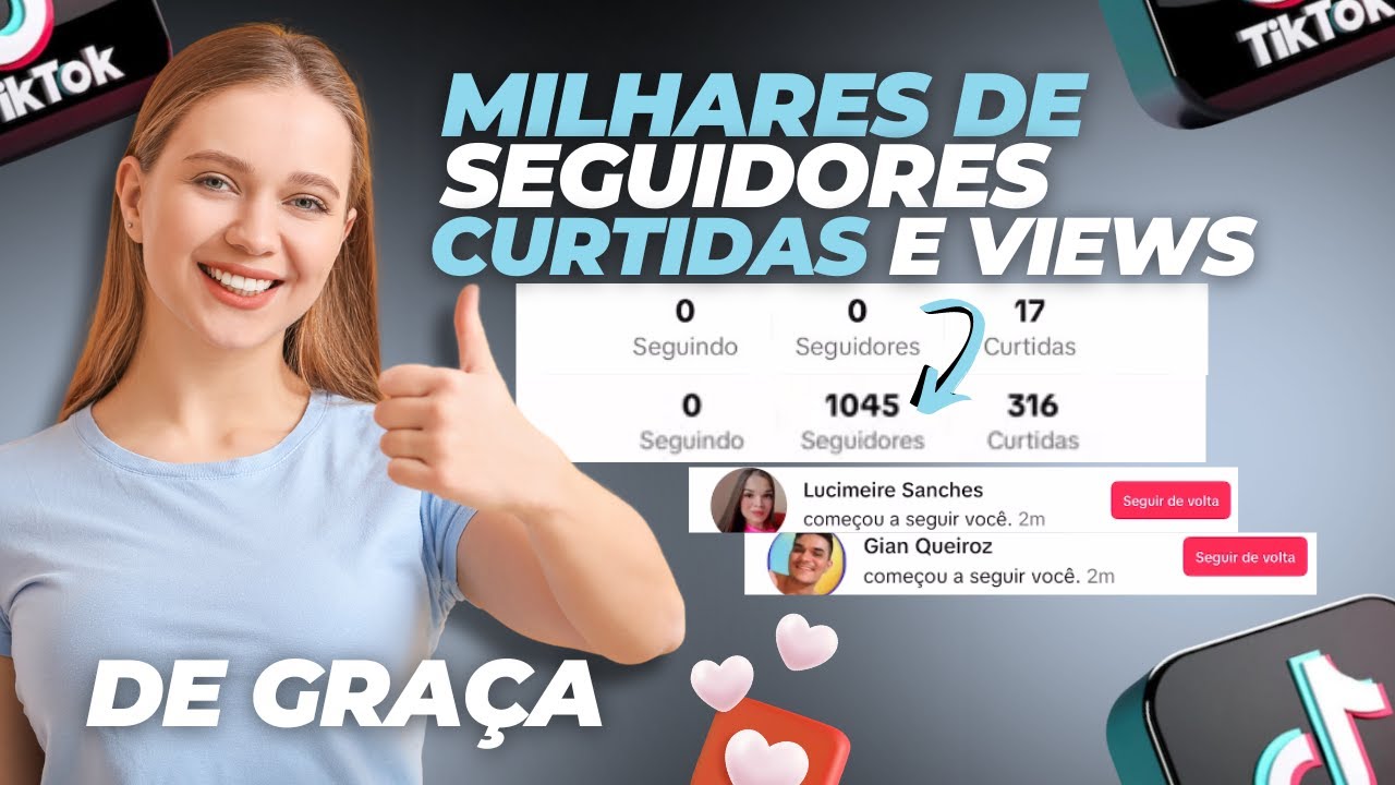 MELHOR SITE ENVIANDO SEGUIDORES CURTIDAS E VIEWS NO TIKTOK GRÁTIS 2024 ...