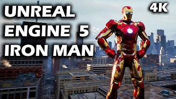 IRON MAN OPEN WORLD UNREAL ENGINE 5 Gameplay 4K RTX 3080TI