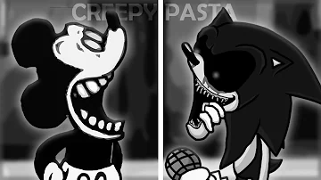 Creepypasta Rapbattle (FNF Happy but it's a Mickey Mouse and Sonic.EXE Cover)