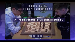 Lucky ?! | Alireza Firouzja vs Daniil Dubov |  World Blitz Championship 2019