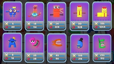 Merge Number Cube: Monster Run Part 1 - Alphabet Lore & Number Lore - NUMBERBLOCKS