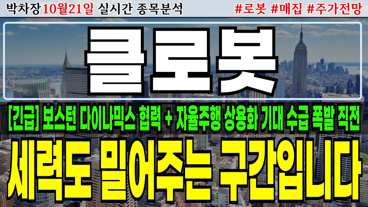 클로봇 주가전망] 여기까지는 무조건 돌파! 신고가 랠리 준비 완료!
