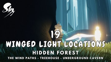 Hidden Forest - 19 Winged Light Locations SKY COTL (The Wind Paths, Underground Cavern, Treehouse)