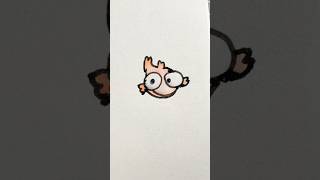 Big eyes funny fish drawing. Making it alive with ai video. #drawing #fish #aivideo #shorts.