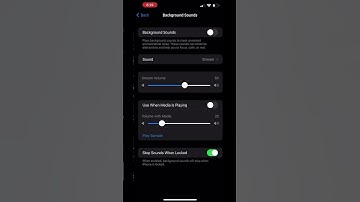 iPhone rain sound feature I didn’t know about : background sounds / sleep sounds / white noise