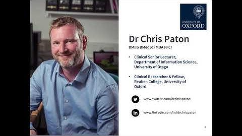 Human-Centred Design for Digital Health - Dr Chris Paton