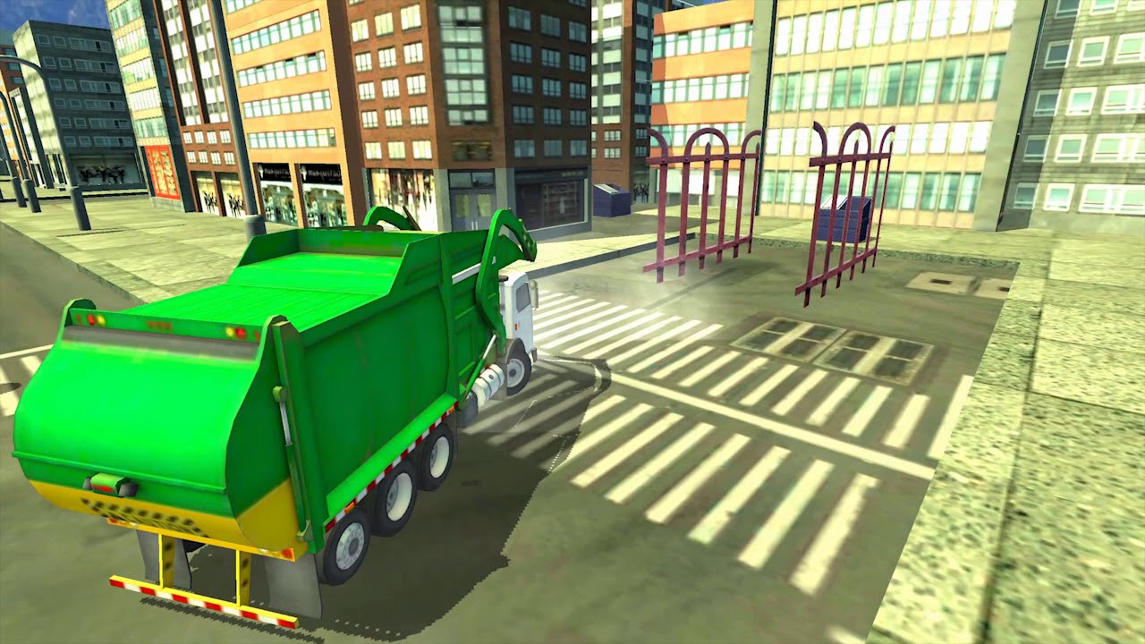 Real Garbage Truck 2017 - City Cleaner Truck Park