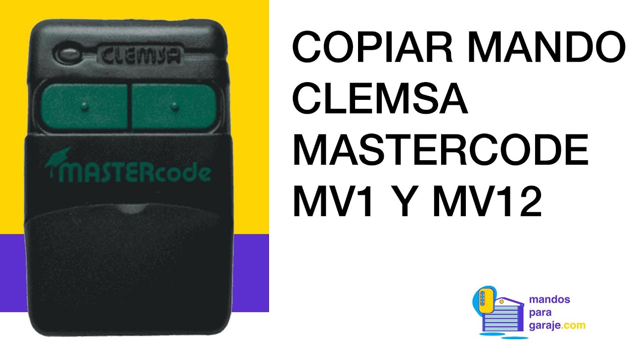 Mando garaje CLEMSA Mastercode MV-1