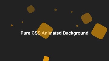 Pure Animated Background With Html And CSS
