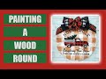 Want To Know How to Paint a Buffalo Plaid Wood Round ?