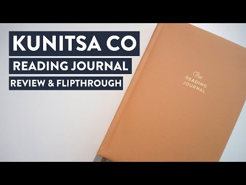 Kunitsa Co. Reading Journal. Book Journal for Book Lovers & Readers. Review and Track Your Reading (Blue) - 52 Book Reviews