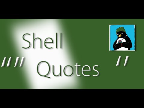 Linux shell quotes