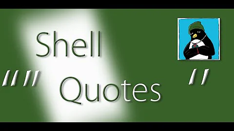 Linux shell quotes