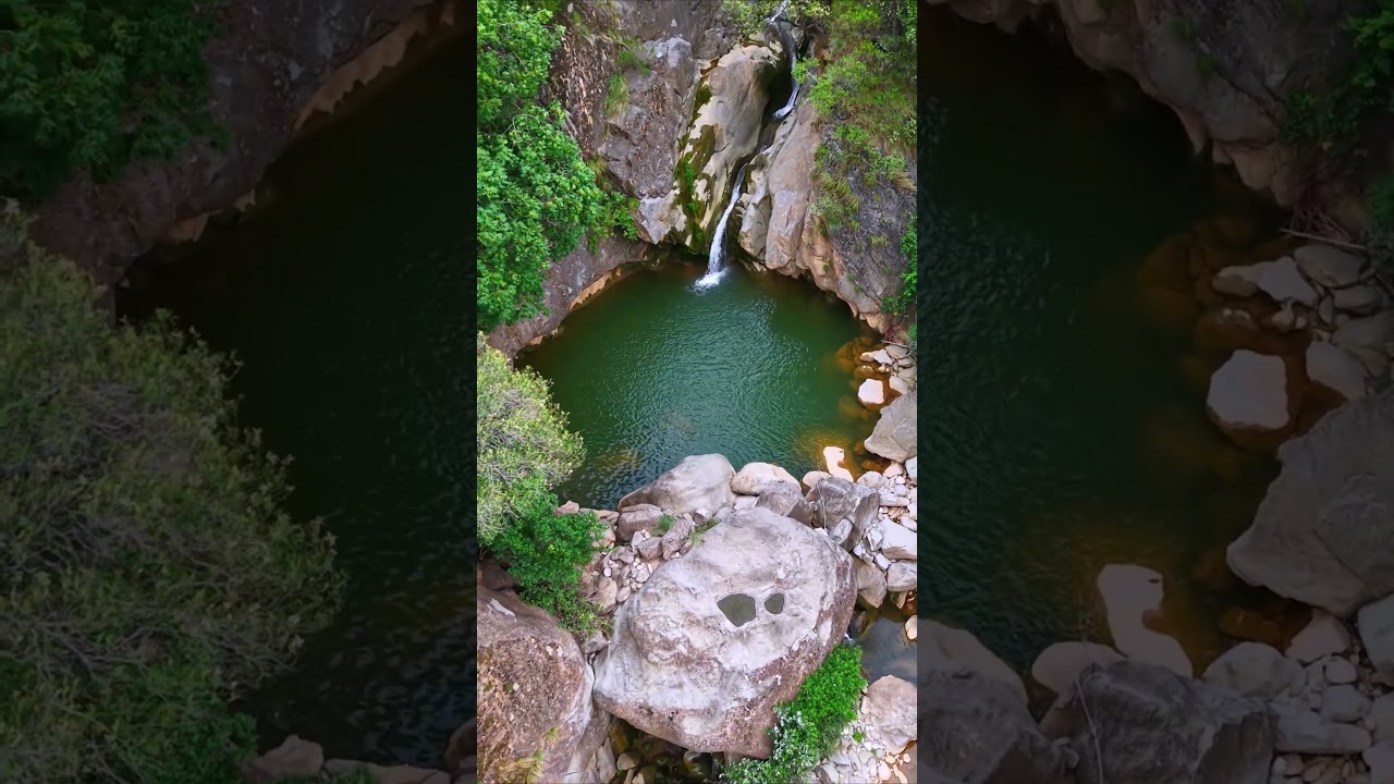 🌊 Hidden Paradise Waterfall | Relaxing Nature Sounds | 4K Scenic Short