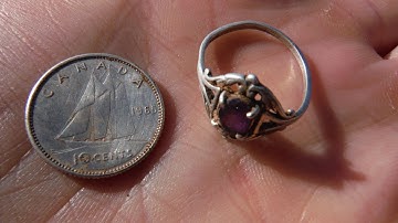 SILVER in ring and coin form Metal Detecting with my Etrac Live dig in there too.