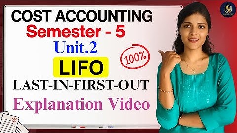 LIFO || KOSTENBOEKHOUDING || EENHEID: 2 || LAATSTE BINNEN EERST UIT || SEM-5 || 💯 PASS ||‎@shivan...