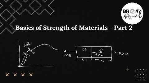 Basics of Strength of Materials worked examples for GATE - Part 2 | Properties of Materials