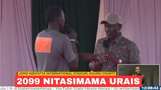 Download Lagu WACHA KUNIPIMA RAIS, HII NGUO YAKO HAIWEZI KUA MTUMBA! Kisumu GenZ to Ruto after receiving NYOTA 22K MP3