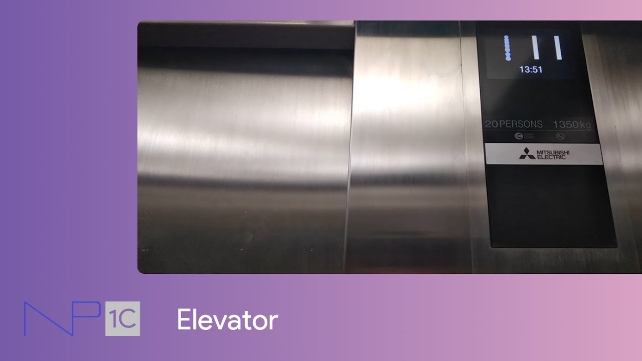 Modernized Mitsubishi Elevator Lift  with Voiceover ITC 